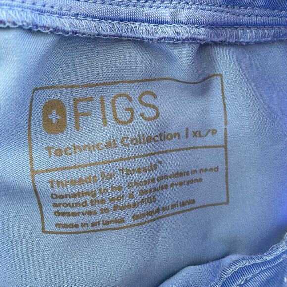 Figs Technical Collection Zamora Jogger Scrub Pants Womens Size XL P Ceil Blue - Picture 3 of 7